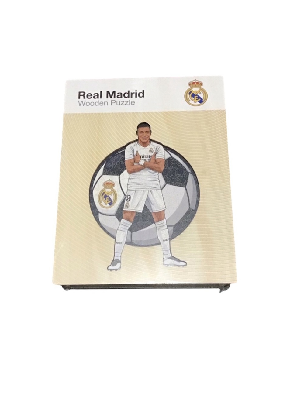 New Iconic Puzzles Kylian Mbappé Real Madrid Wooden Puzzle.